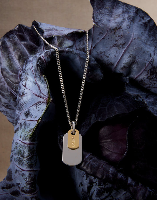 Large UNTD2 Dog Tag Necklace