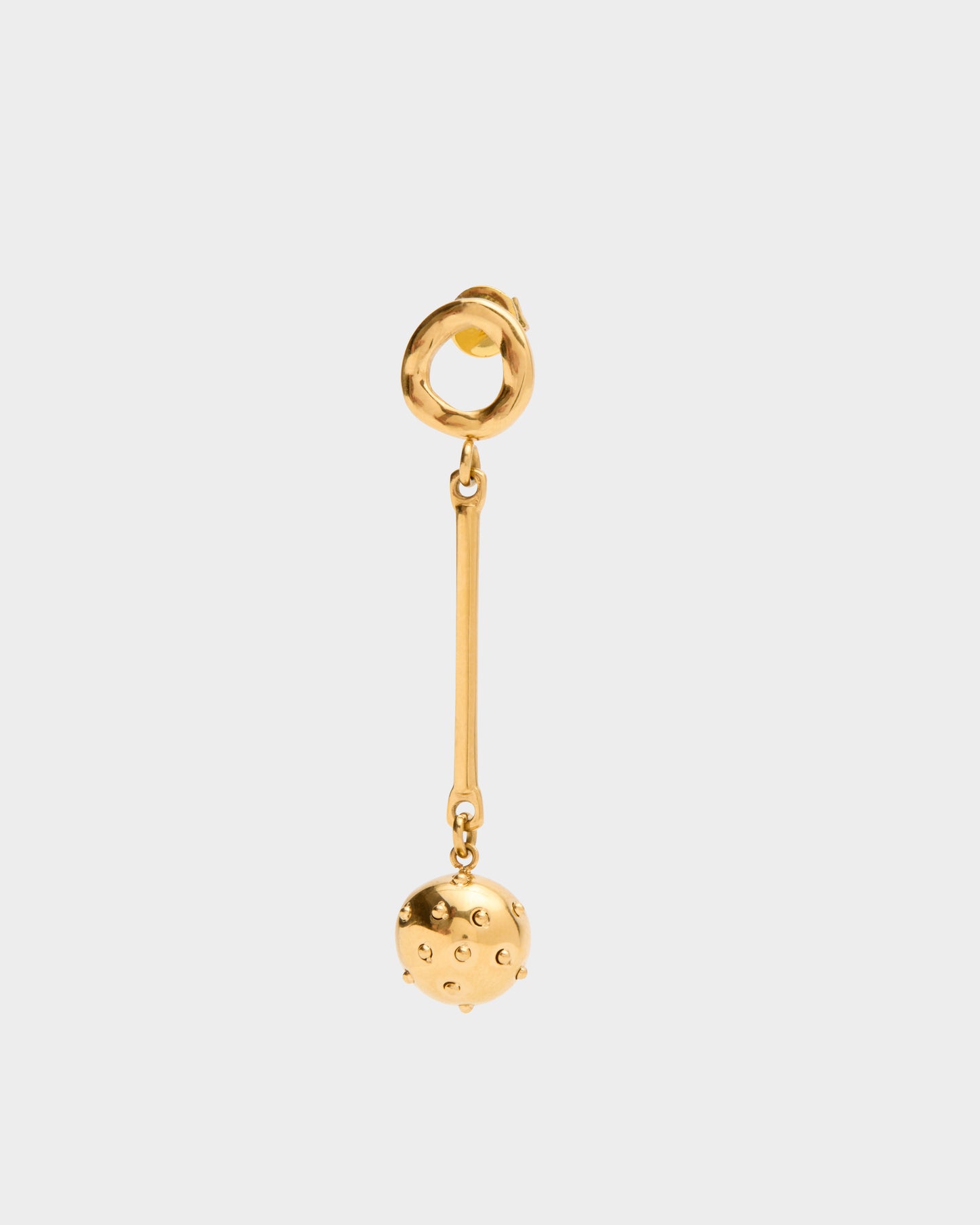 Gold Ball Statement Earrings
