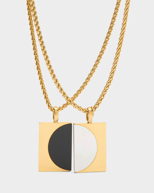 Full Moon Necklace Set Women