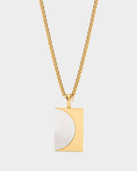 Full Moon Necklace Set Men