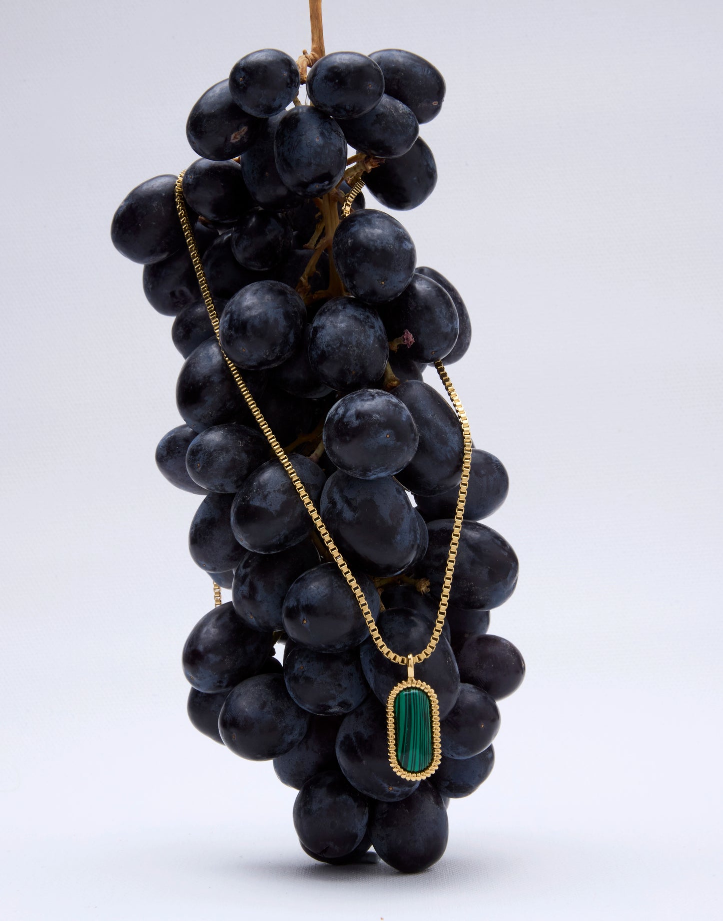 Rectangle Stone Charm Men