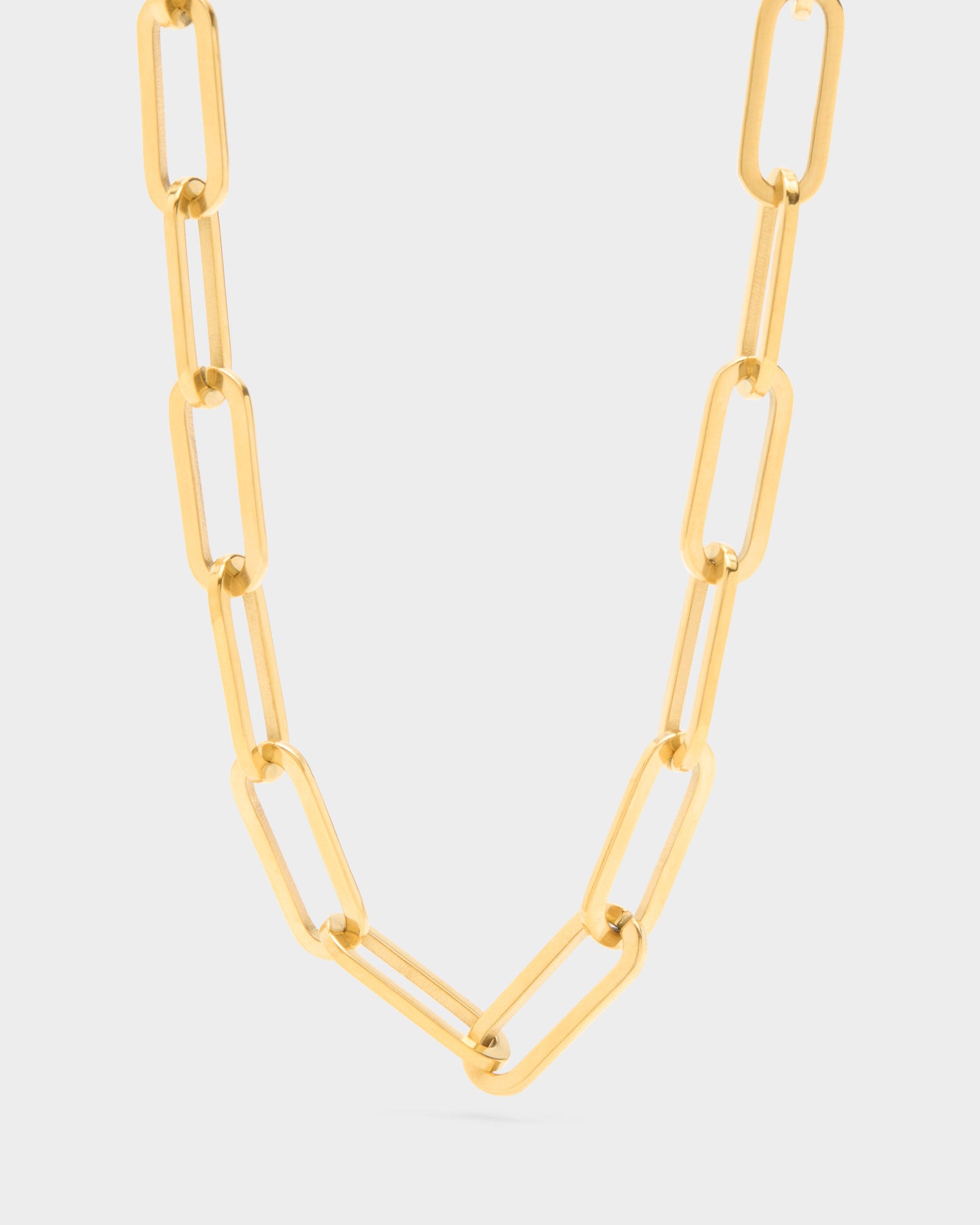 Paperclip Chain Necklace Men