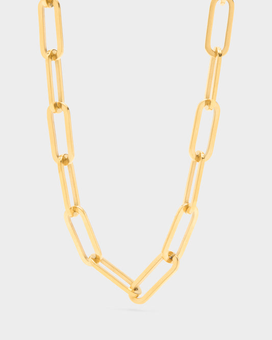 Paperclip Chain Necklace Women