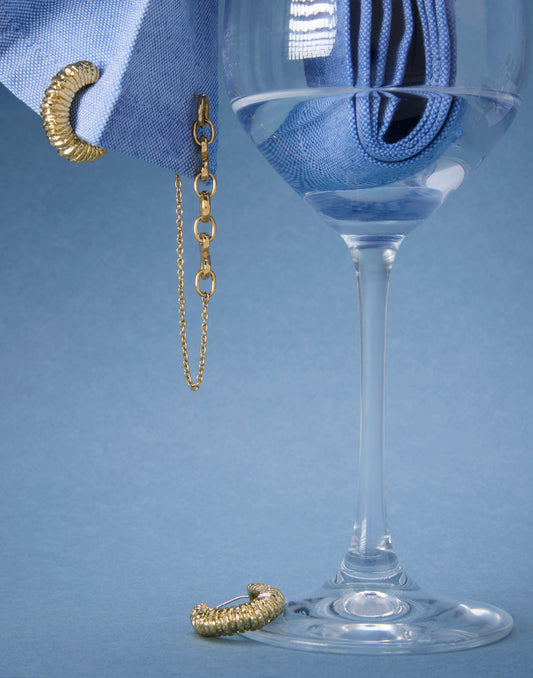 Textured Hoop Earrings