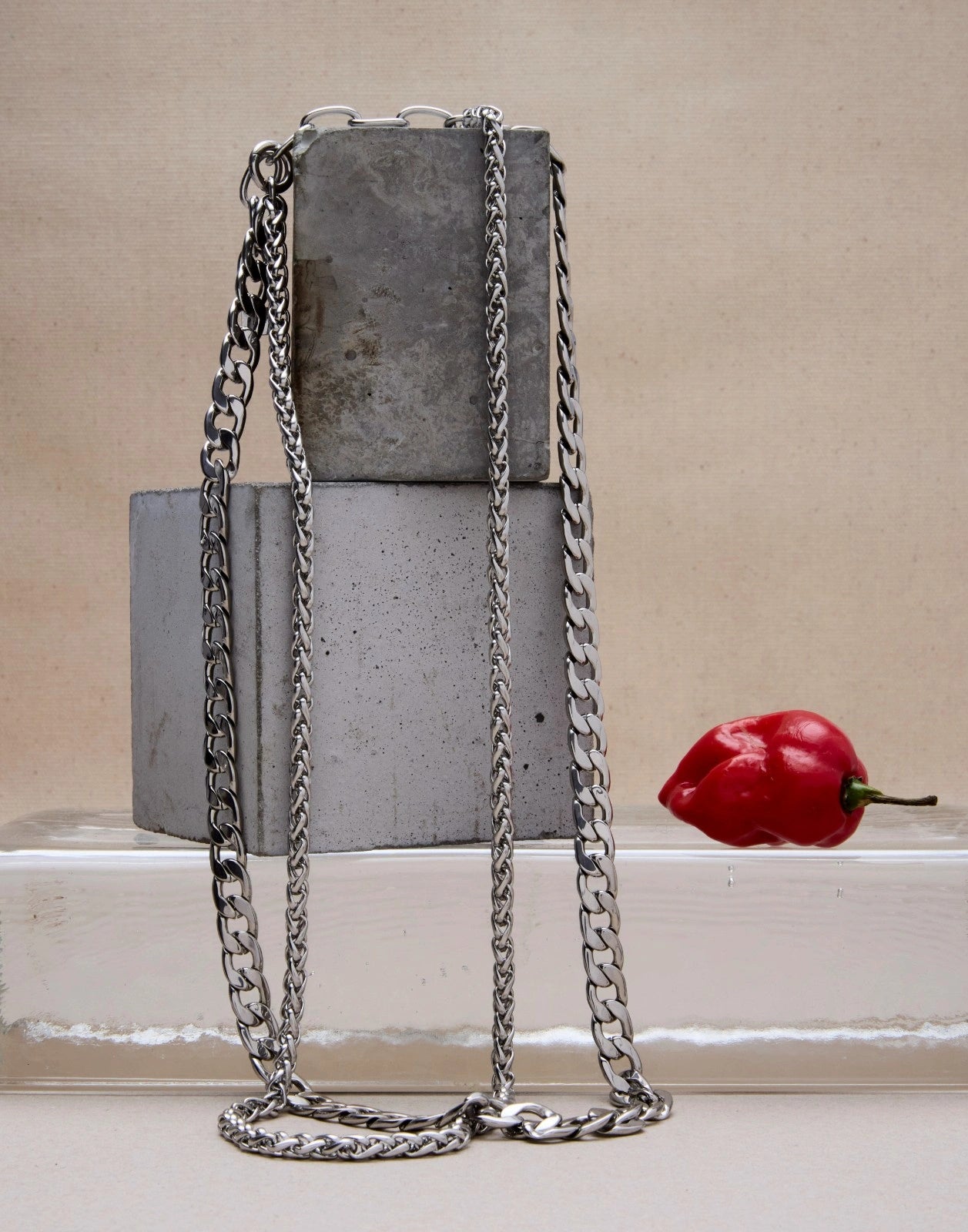 Snake Chain Necklace Men