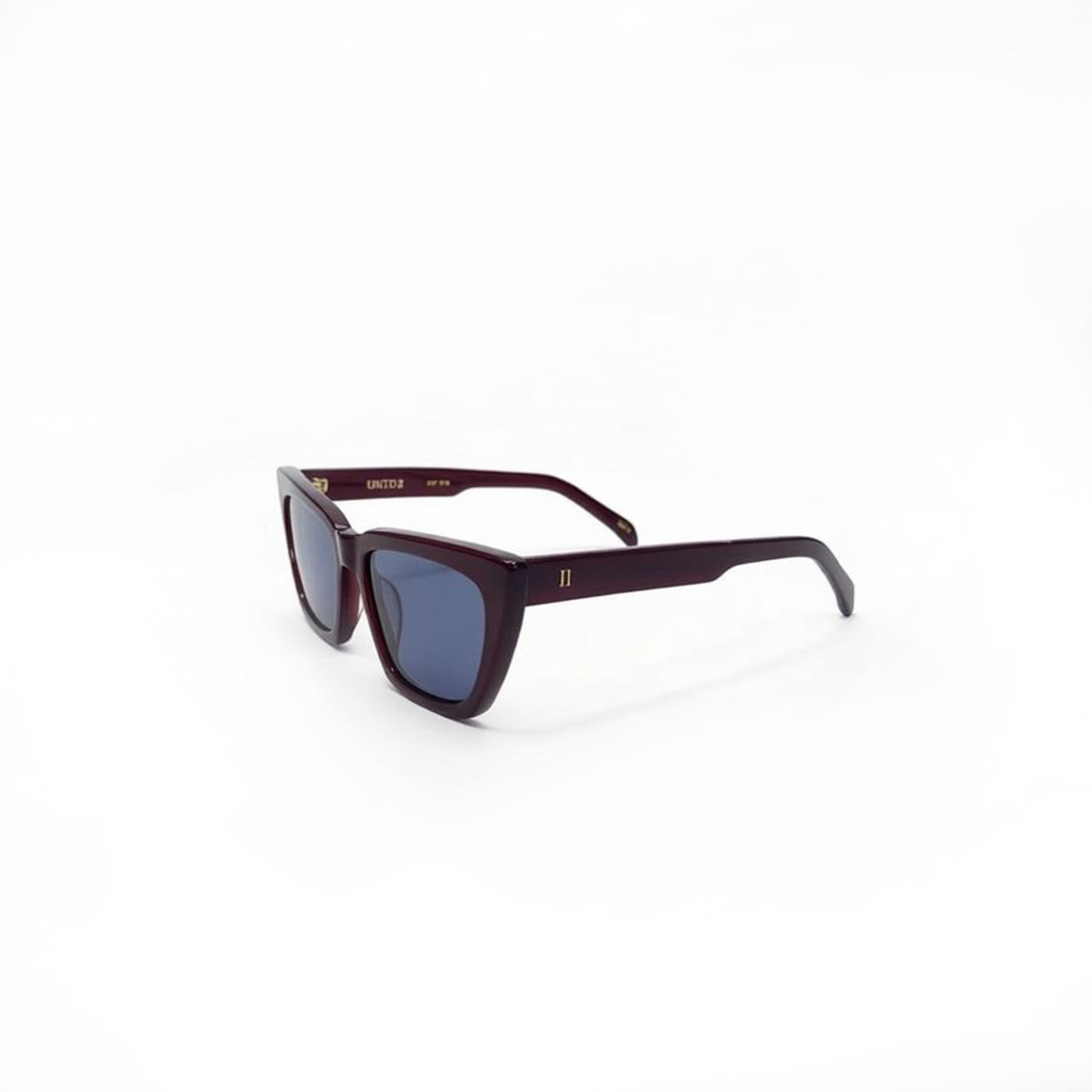 Cat Eye Burgundy with Blue