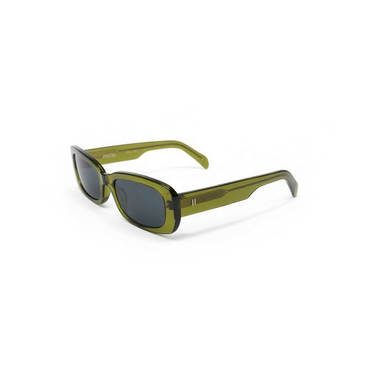 Oval 60s Olive Frame with Green Lens Mens