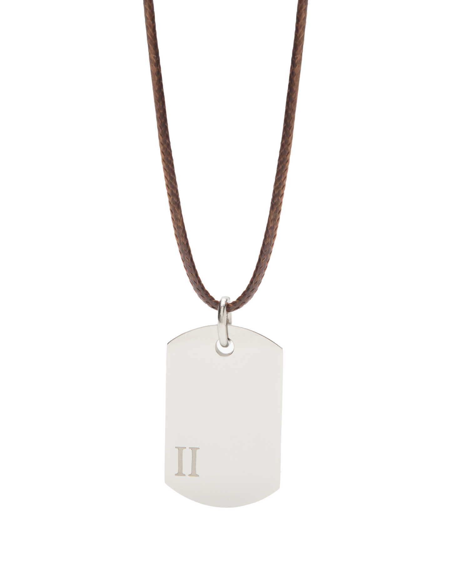 Roman II Pendant On Waxed Cord Necklace Women