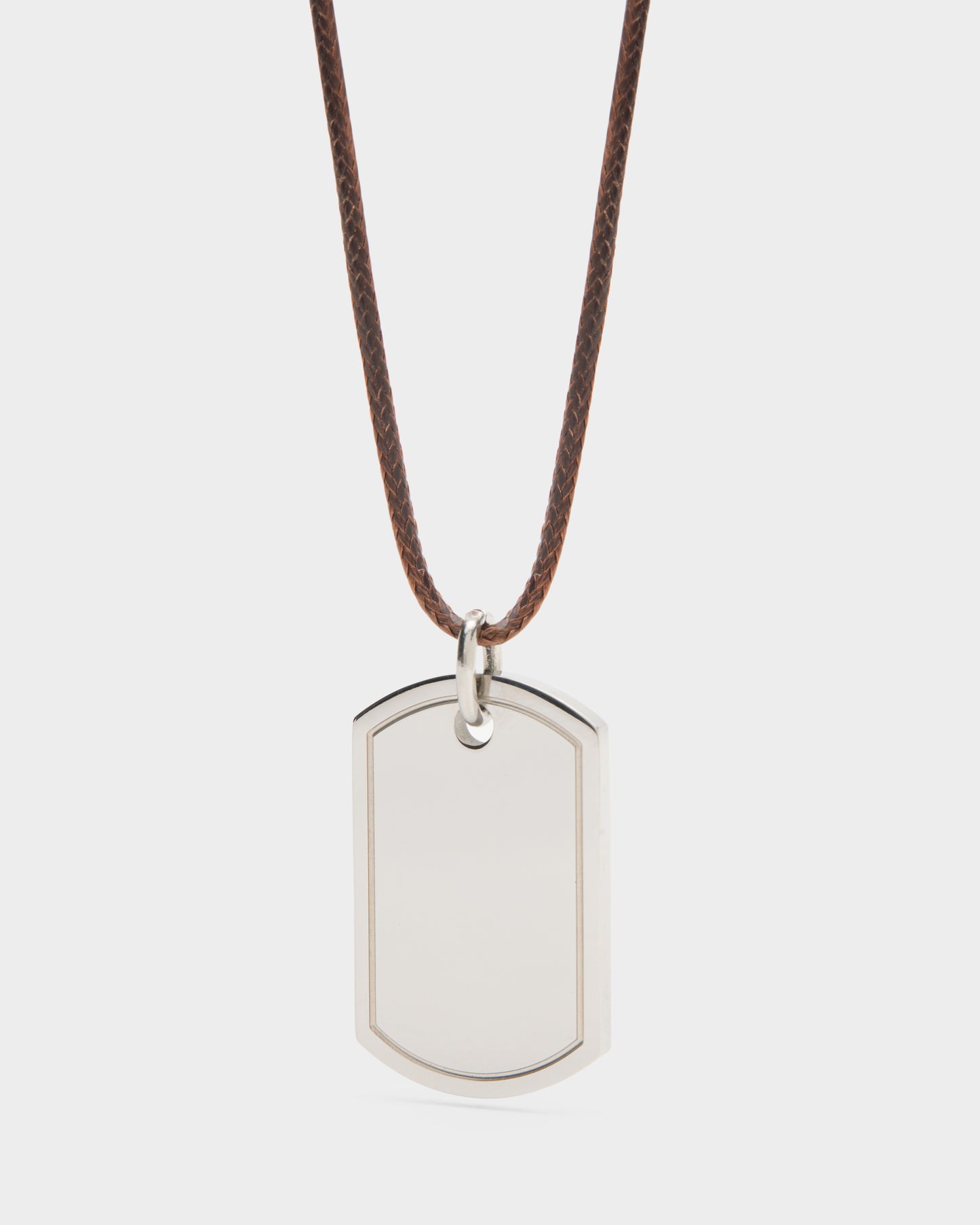 Roman II Pendant On Waxed Cord Necklace Women