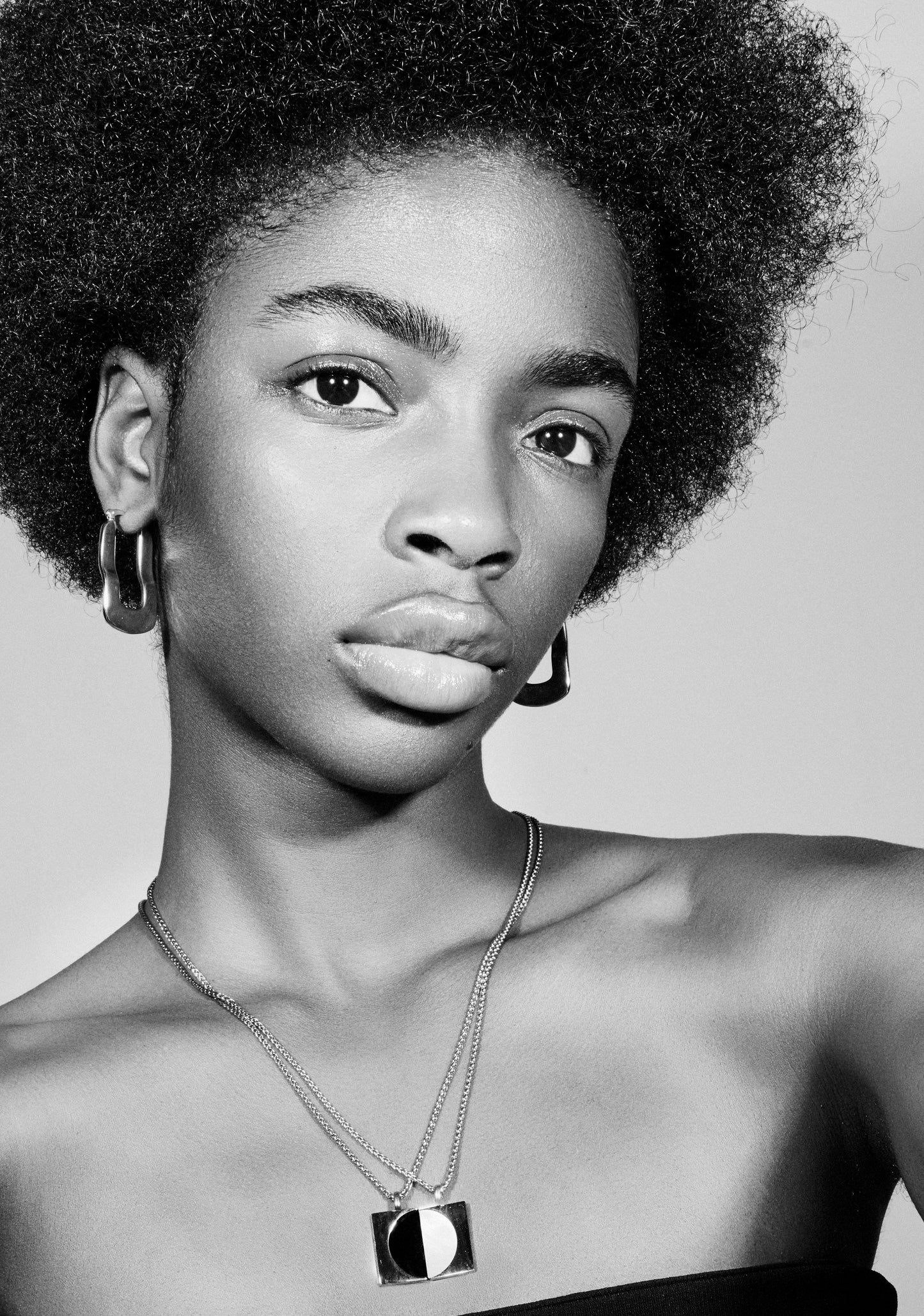 Full Moon Necklace Set Women