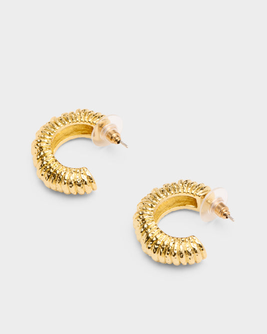 Textured Hoop Earrings