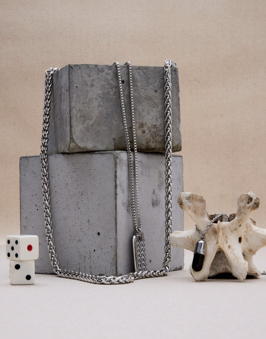 Long Rounded Box Chain - Mens