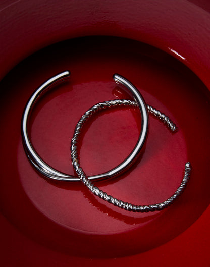 Organic Molten Silver Bracelet
