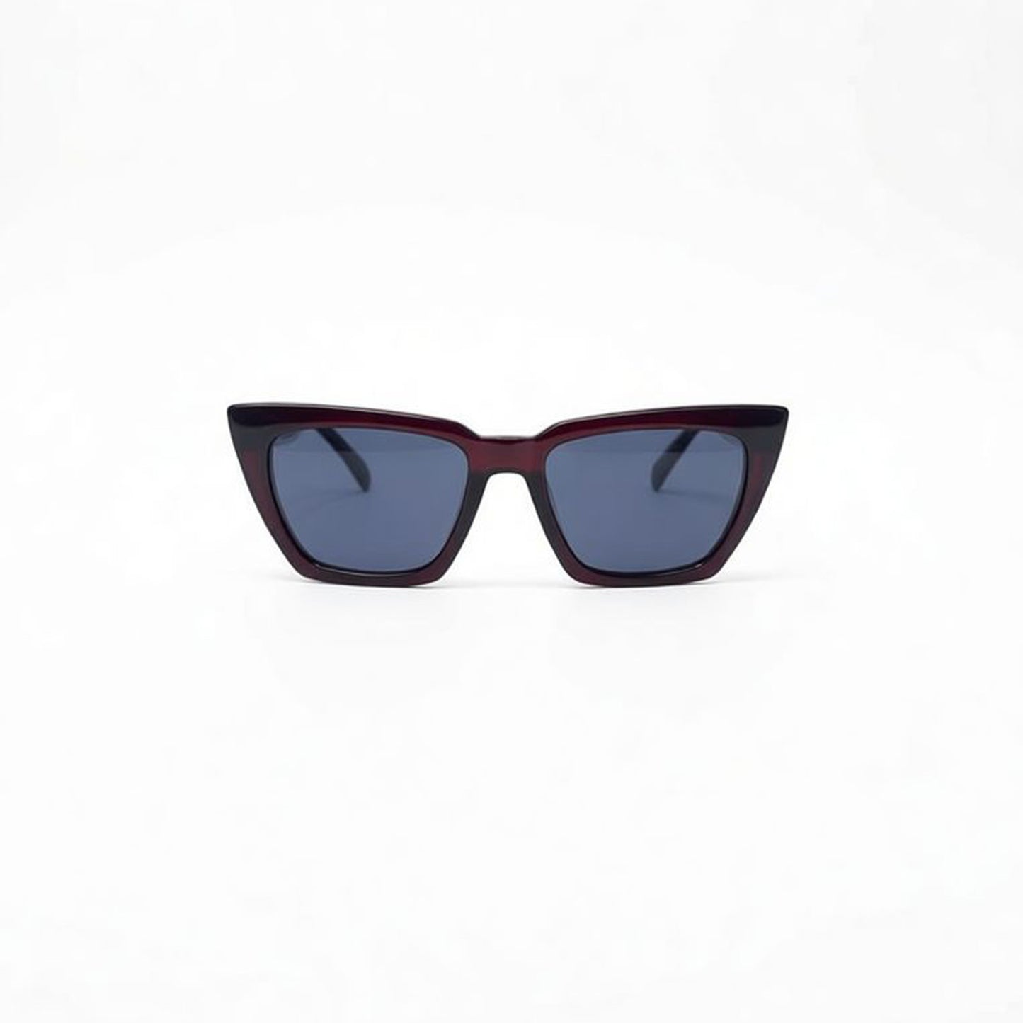 Cat Eye Burgundy with Blue
