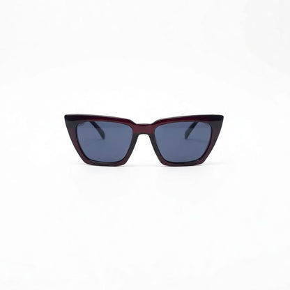 Cat Eye Burgundy with Blue