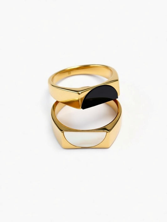 Full Moon Ring set Women
