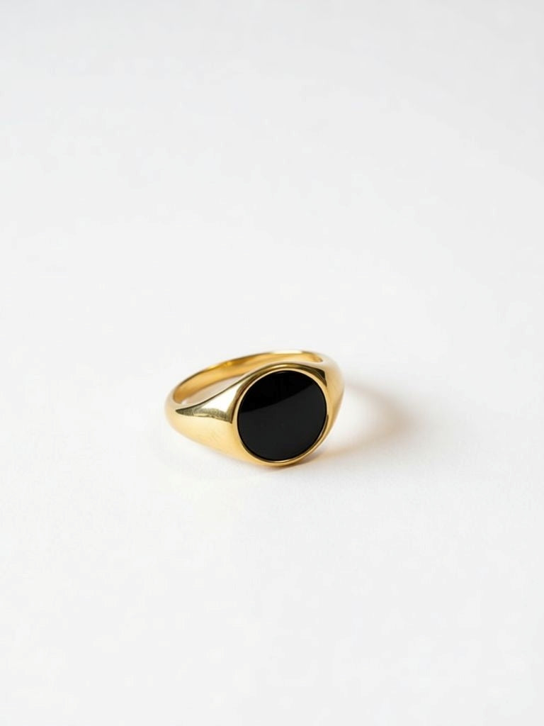Stone Signet Ring - Mens