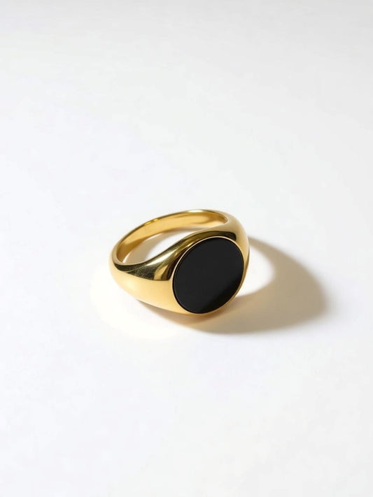 Stone Signet Ring - Mens