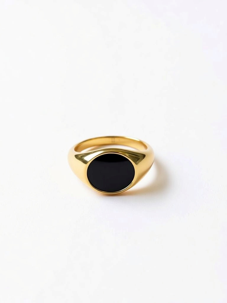 Stone Signet Ring - Mens