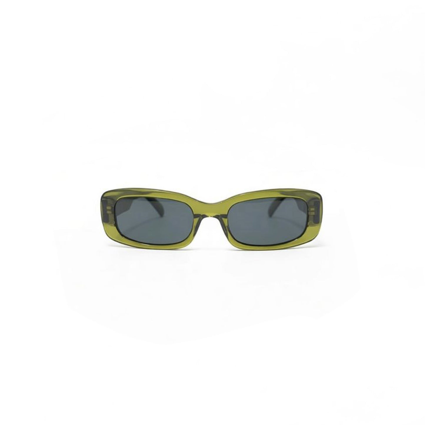 Oval 60s Olive Frame with Green Lens Mens