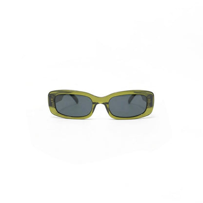 Oval 60s Olive Frame with Green Lens Mens