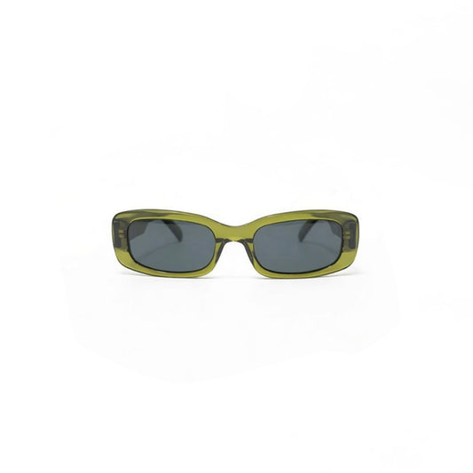 Oval 60s Olive Frame with Green Lens Mens