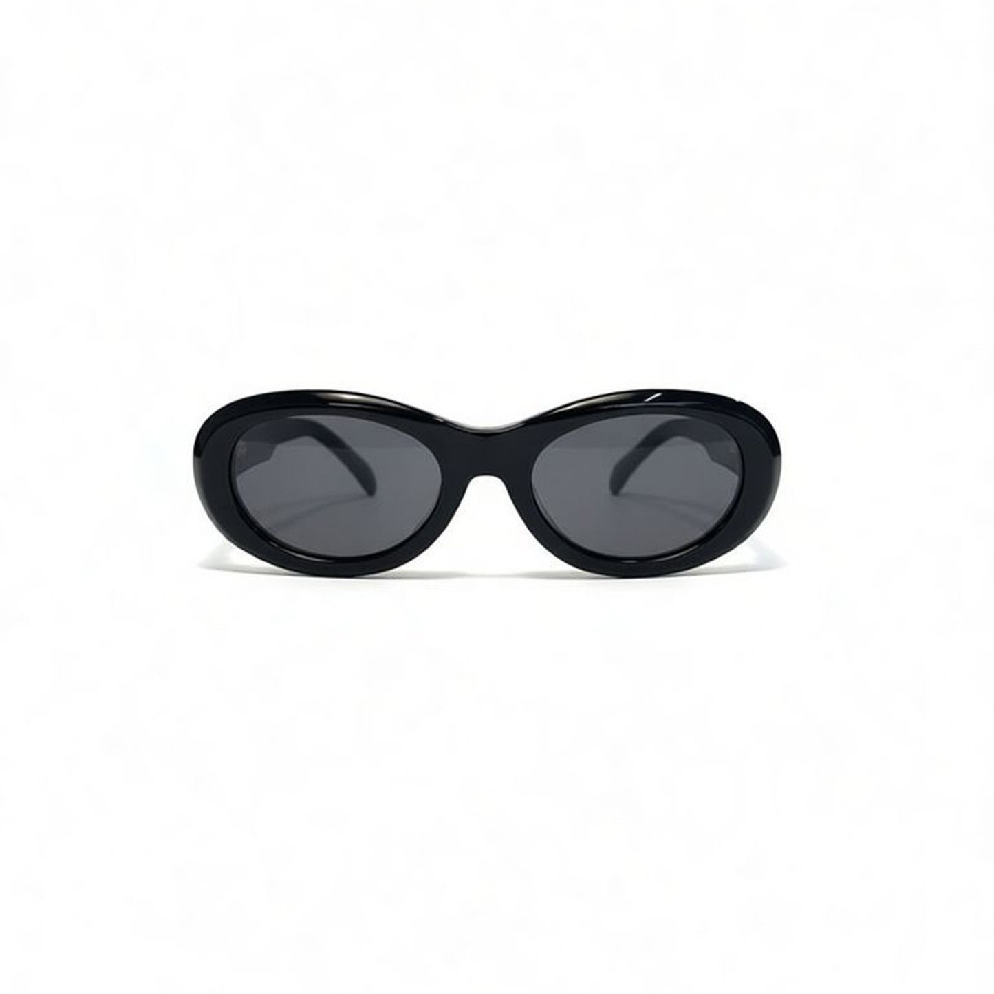 Round 50s Black Frame with Grey Lens