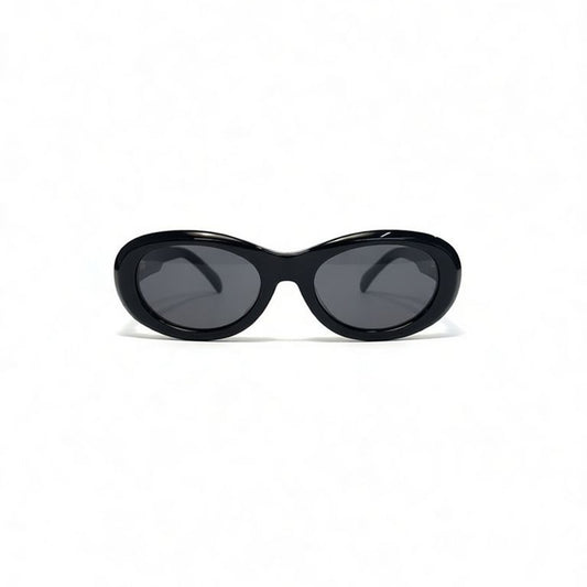 Round 50s Black Frame with Grey Lens