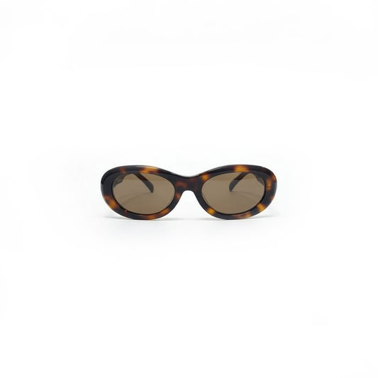 Round 50s Tortoise Frame with Brown Lens