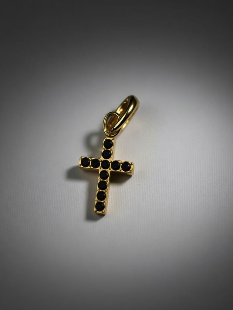 Cross with Stones Charm Women