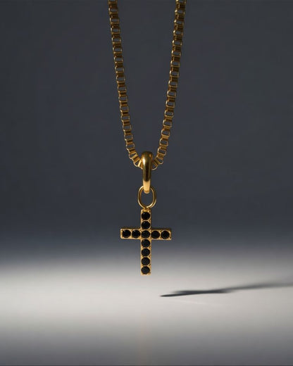 Cross with Stones Charm Women