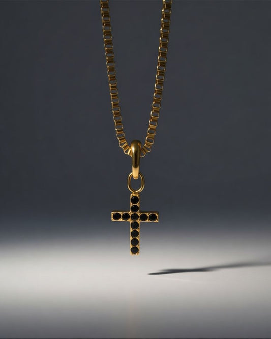 Cross with Stones Charm Women
